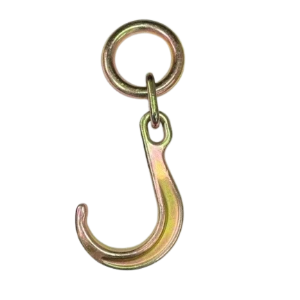 8" Grade 70 J Hook Heat-Treated Steel Towing Hook, 16,200 lb, Model H-8FJ