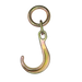 8" Grade 70 J Hook Heat-Treated Steel Towing Hook, 16,200 lb, Model H-8FJ