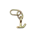 Forged T-J Combo Hook with 2 Rings Towing Hardware, 4,700 lb, Model H-TJMINIHK