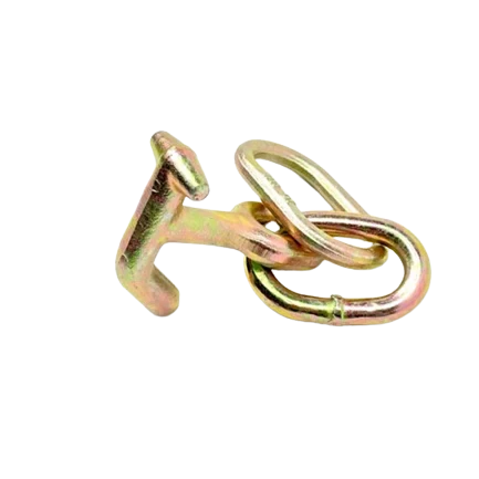 Forged T-J Combo Hook with 2 Rings Towing Hardware, 4,700 lb, Model H-TJMINIHK
