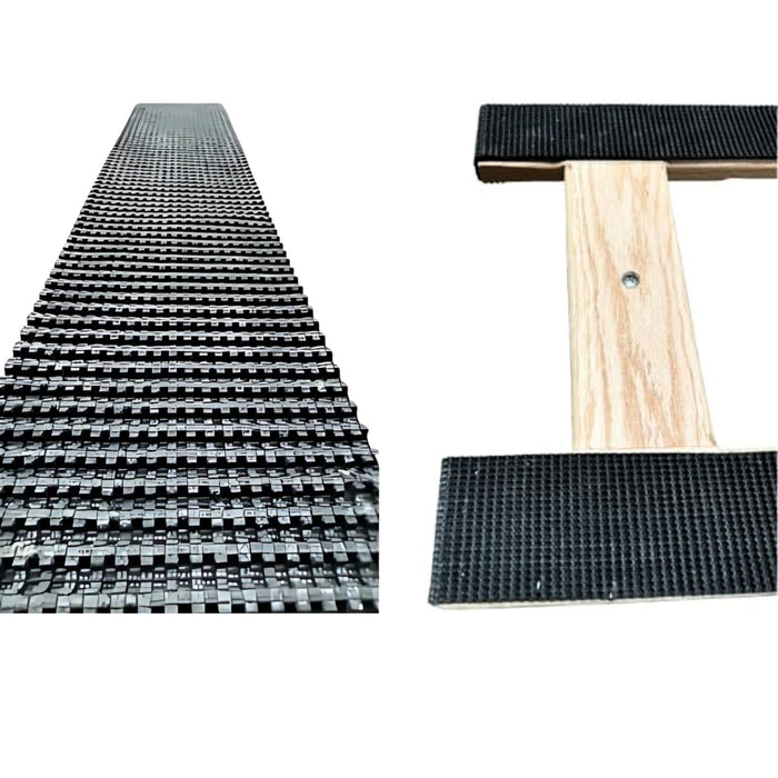 3.25" x 34" Rubber Non-Skid Strip for H-Frame Dollies, Model HDNS-34325