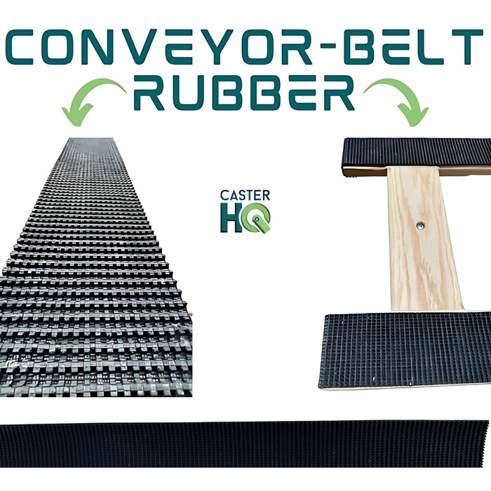 3.25" x 34" Rubber Non-Skid Strip for H-Frame Dollies, Model HDNS-34325