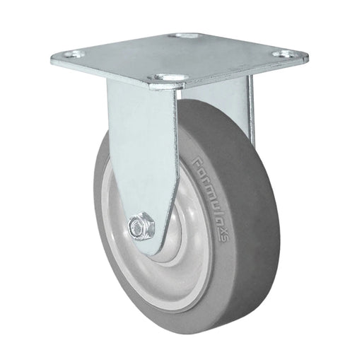3-1/2" x 1-1/4" TPR Rigid Caster, 230 lb, Model HQ1335R-PL2-TP