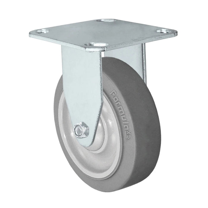 3-1/2" x 1-1/4" TPR Rigid Caster, 230 lb, Model HQ1335R-PL2-TP