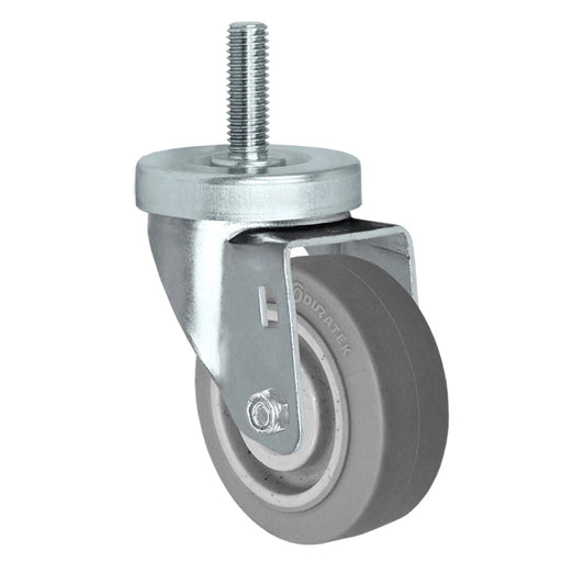 3" x 1-1/4" TPR Swivel Caster, 225 lb, Model HQ1330S-TS2-TP-D