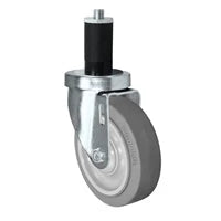 5" x 1-1/4" Gray TPR Swivel Caster, 300 lb, Model HQ1350S-TS3-TP-X75