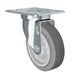 4" x 1-1/4" TPR Swivel Caster, 300 lb, Model HQ1340S-PL2-TP