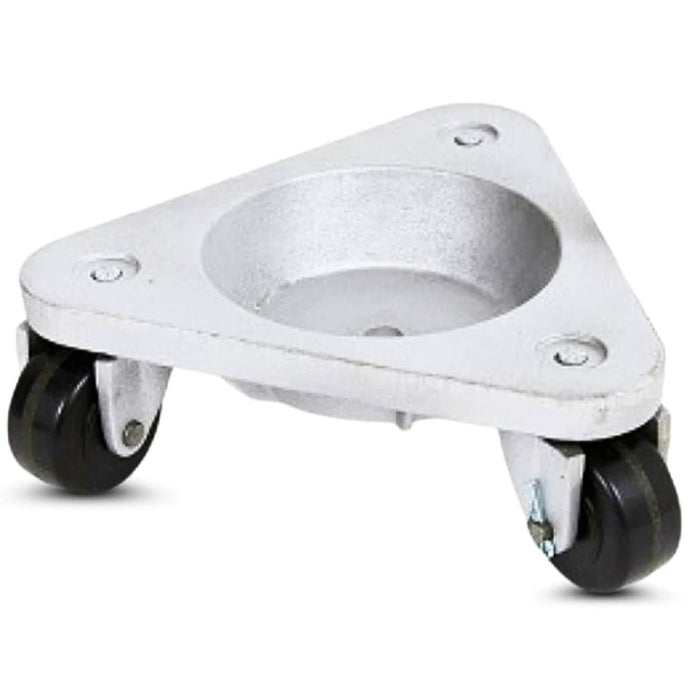 3310 Cast Semi-Steel Three Wheel Dolly 3" Phenolic Wheels, 750 lb, Model HQ3310-PHN