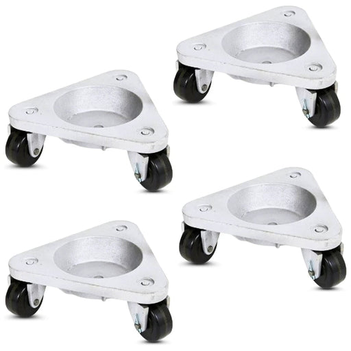 3310 Cast Semi-Steel Three Wheel Dolly 3" Phenolic Wheels, 3,000 lb, Model HQ3310-PHN-SET