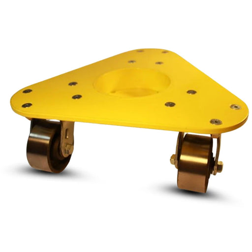 Model 4200 Steel Three Wheel Dolly 4" Cast Iron Wheels, 1,500 lb, Model HQ4200-CI