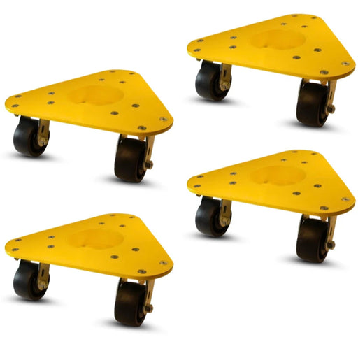 Model 4200 Steel Three Wheel Dolly 4" GFPO Wheels, 6,000 lb, Model HQ4200-GFPO-SET
