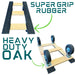 50" x 28" Oak 4 Wheel Dolly 10" Pneumatic Wheels, 1,400 lb, Model RoverMax-Mover-XT