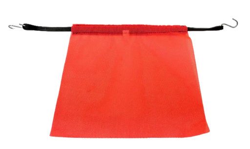 18"x18" Mesh Safety Flag 31" Bungee Cord, Model M-FLAG-TS31