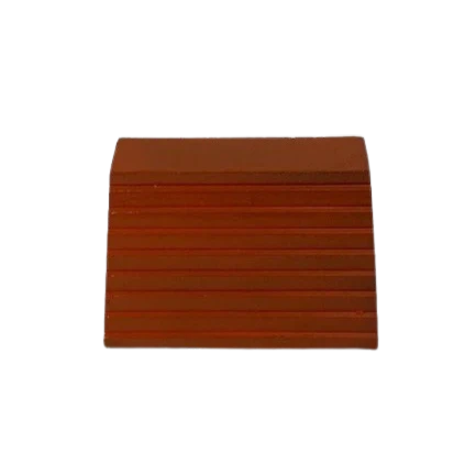 6"x8"x9" Rubber Orange Wheel Chock, Model M-WC6X8X9-OR