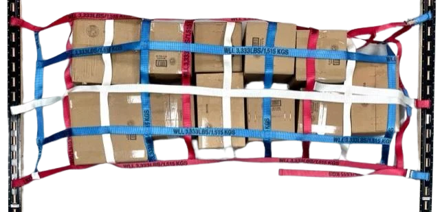 Single Adjustable Cargo Net with 10 Cambuckles, 1,000 lb, Model NET-SGL-43-106