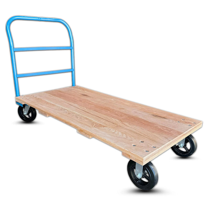 Oak Platform Truck 30" x 60", 8" Rubber Wheels, 2,000 lb, Model OAK-PT3060-2000