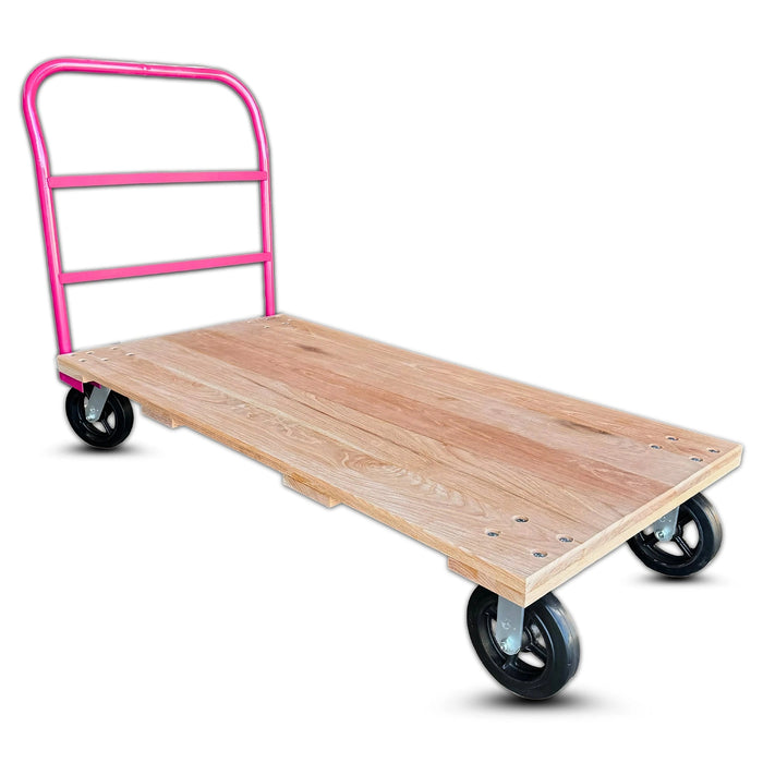 Oak Platform Truck 30" x 60", 8" Rubber Wheels, 2,000 lb, Model OAK-PT3060-2000