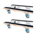 36"x20" Oak Furniture Dolly 2-Pack 4" TPR Wheels, 1,800 lb, Model OHF-2036-1800-TRW-2PK