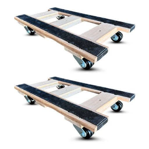 36"x20" Oak Furniture Dolly 2-Pack 3-1/4" Phenolic Wheels, 2,240 lb, Model OHF-2036-2240-PW-2PK