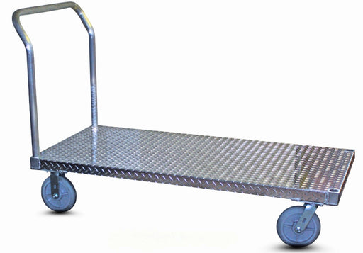 B&P Aluminum Flatbed Cart 24"x42", 2,000 lb, Model PTF-2442T-150-650