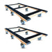 50" x 24" Oak Furniture Dolly 3.5" TPR Wheels, 2-Pack, 1,200 lb, Model RM-CentiRoller-50x24-1200-2PK