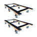 50" x 24" Oak Furniture Dolly 4" TPR Wheels 2-Pack, 1,250 lb, Model RM-CentiRoller-50x24-12004-2PK