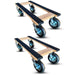 40" x 18" Oak Furniture Dolly 8" Pneumatic Wheels, 2-Pack, 1,000 lb, Model RoverMax-Trailhawk-HF-2PK