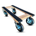 40"x18" Oak H-Frame Dolly 8" Pneumatic Wheels, 1,000 lb, Model RoverMax-Trailhawk-HF