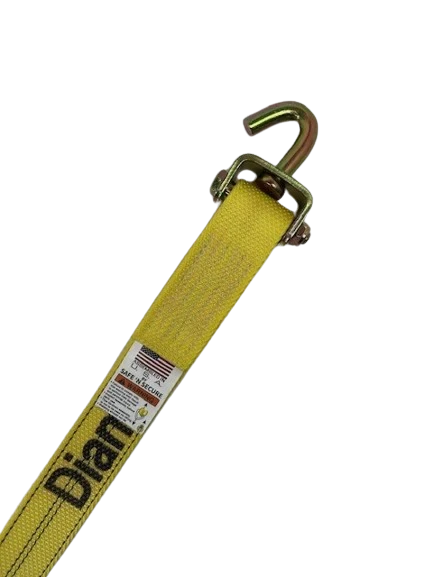 2" x 12' Diamond Weave Ratchet Strap with Swivel J Hooks, Model S-2X12SJLP-DW