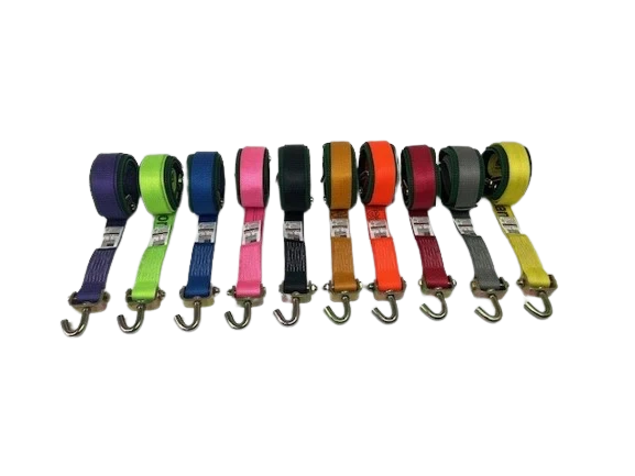 2" x 12' Diamond Weave Ratchet Strap with Swivel J Hooks, Model S-2X12SJLP-DW