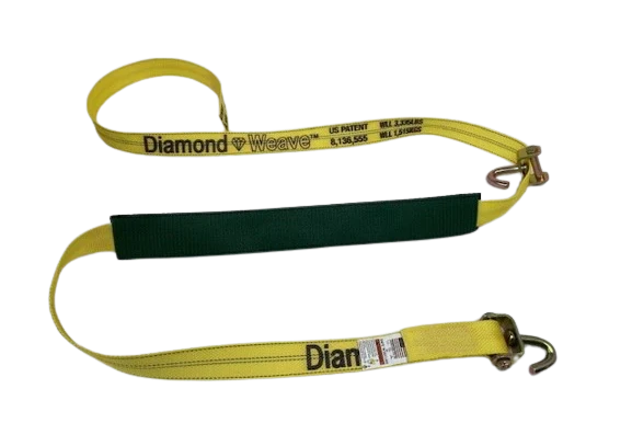 Heavy-Duty Cargo Strap 2" x 14' Swivel J Hook, 3,333 lb, Model S-2X14SJLP-DW