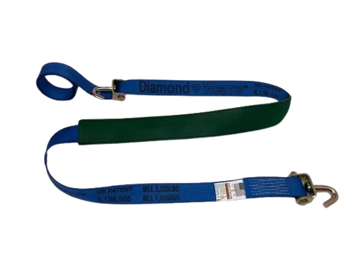 Heavy-Duty Cargo Strap 2" x 14' Swivel J Hook, 3,333 lb, Model S-2X14SJLP-DW