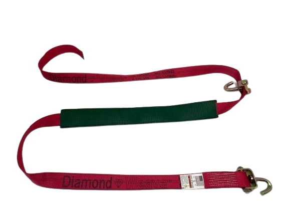Heavy-Duty Cargo Strap 2" x 14' Swivel J Hook, 3,333 lb, Model S-2X14SJLP-DW