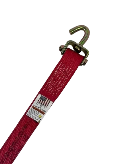 Heavy-Duty Cargo Strap 2" x 14' Swivel J Hook, 3,333 lb, Model S-2X14SJLP-DW