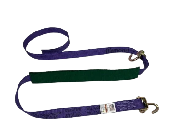 Heavy-Duty Cargo Strap 2" x 14' Swivel J Hook, 3,333 lb, Model S-2X14SJLP-DW