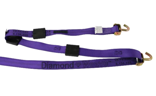 Ratchet Strap 2" x 14' Diamond Weave, 3,333 lb, Model S-2X14SJRCS-DW