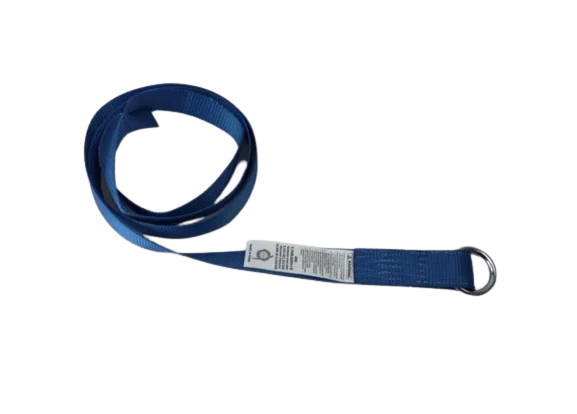 2" x 8' Heavy-Duty Blue Lasso Strap with O-Ring, 3,333 lb, Model S-2X8LASSO-I