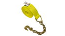 Heavy-Duty Winch Strap 3" x 30' Chain End & Grab Hook, 5,400 lb, Model S-3X30CE