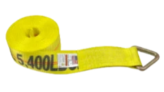 Heavy-Duty 3" x 30' Winch Strap with D-Ring, 5,400 lb, Model S-3X30DR