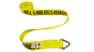 Heavy-Duty 3" x 30' Winch Strap with D-Ring, 5,400 lb, Model S-3X30DR