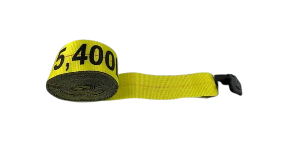 4" x 28' Winch Strap with Flat Hook, 5,400 lb, Model S-4X28FH-I