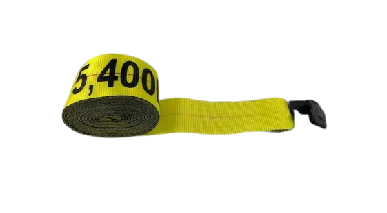 4" x 28' Winch Strap with Flat Hook, 5,400 lb, Model S-4X28FH-I