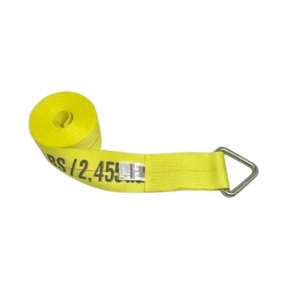 Heavy-Duty Winch Strap 4" x 30' with D-Ring, 5,400 lb, Model S-4X30DR