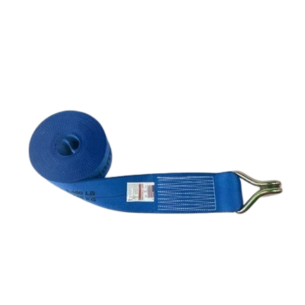 4" x 30' Diamond Weave Winch Strap, Orange Wire Hook, 5,400 lb, Model S-4X30WHK-DW