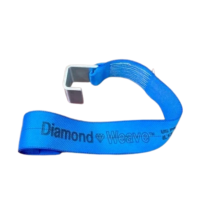 Heavy Duty 4" x 5' Diamond Weave Strap & Waste Hook, 5,400 lb, Model S-4X5CONTAIN-SM