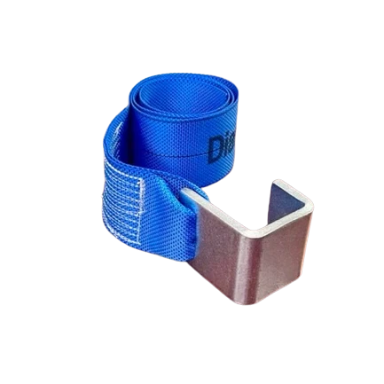 Heavy Duty 4" x 5' Diamond Weave Strap & Waste Hook, 5,400 lb, Model S-4X5CONTAIN-SM