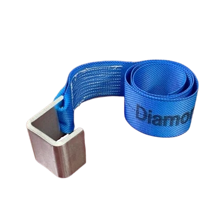 Heavy Duty 4" x 5' Diamond Weave Strap & Waste Hook, 5,400 lb, Model S-4X5CONTAIN-SM