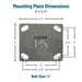 3/8"-16 Caster Mounting Hardware Kit, 16-Piece Pack for 1 Caster, Model 38CPMHCP4PE