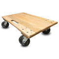 18" X 30" Premium Solid Deck/Solid Top Oak Dolly - 3 Inch Wheel - 720 Lbs Load Capacity - Made In USA