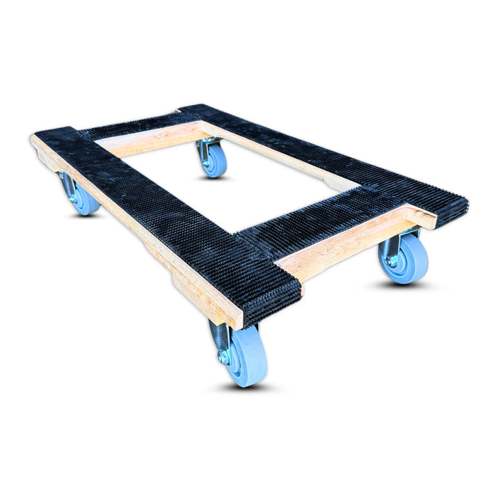 18"x30" Oak Furniture Dolly 3.5" TPR Wheels, 1,000 lb, Model SOFD-1830-4WG-35NM-1000